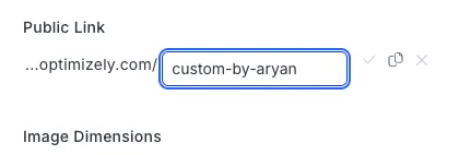 Valid custom URL configuration state